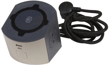 Ilgintuvas su indukciniu įkrovikliu ir USB A/C, 2 lizdai 2P+E, 16 A