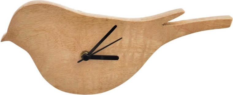 Mango Bird Wall Clock made of solid mango wood