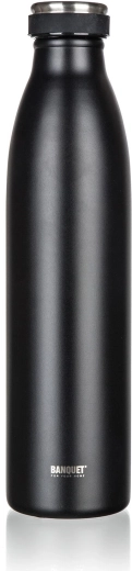 BANQUET Sans Stainless Steel Beverage Thermos 750 ml, Black