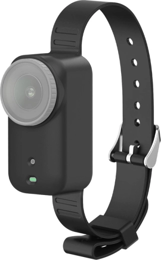 Silikoninis dirželis / antkaklis Puluz, skirtas DJI Osmo Nano – juodas