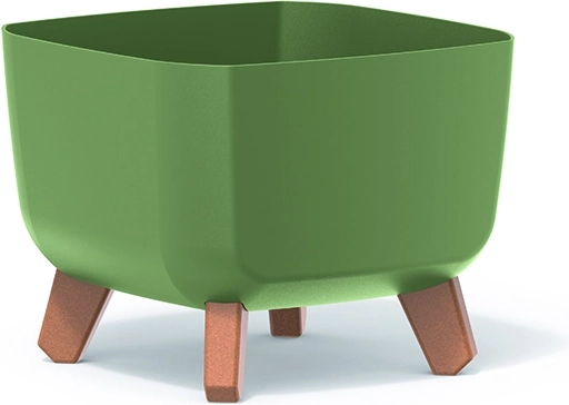 Gracia Square Planter 39 × 39 × 27 cm earthy green