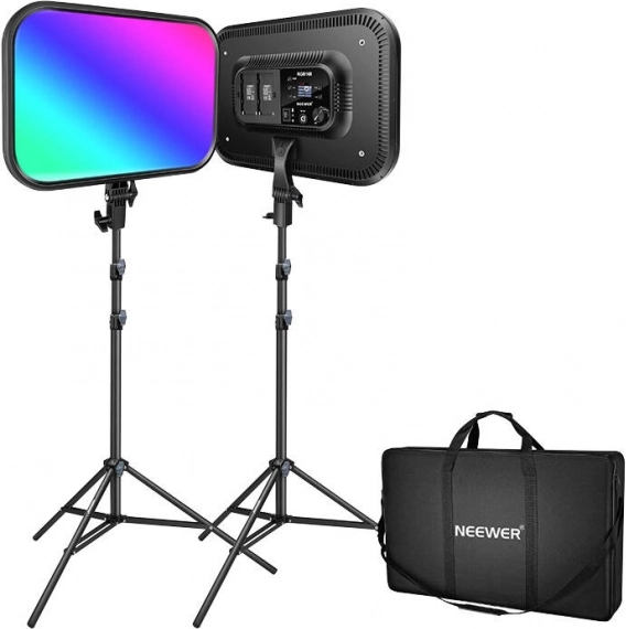 NEEWER RGB168 60 W LED skydelių rinkinys, 2500–8500 K (2 vnt.)