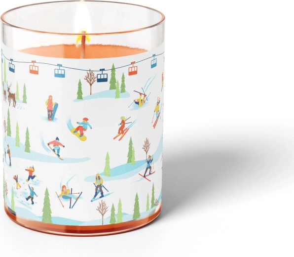Candle in a glass jar Skiers 7 × 8 cm, 130 g