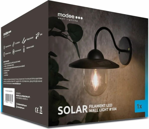 Modee Smart Lighting saulės energija maitinamas sieninis šviestuvas 104