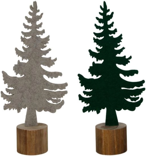 Kalėdinė dekoracija eglutė 18 cm – 2 variantų rinkinys