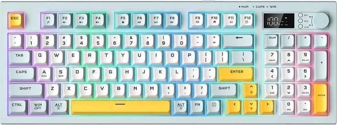 Onikuma gaming keyboard with OLED display and RGB, 94 keys, wireless and wired