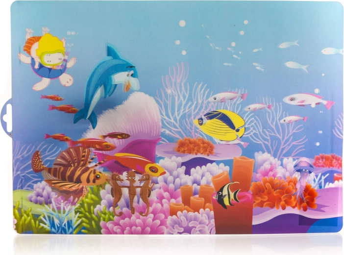 Vaikiškas plastikinis stalo padėkliukas Sea 43 × 29 cm