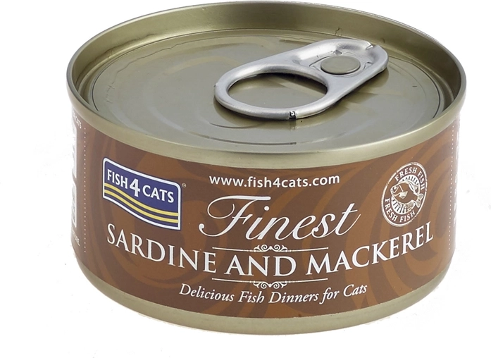 Konservai katėms sardinės su skumbre FISH4CATS 70 g