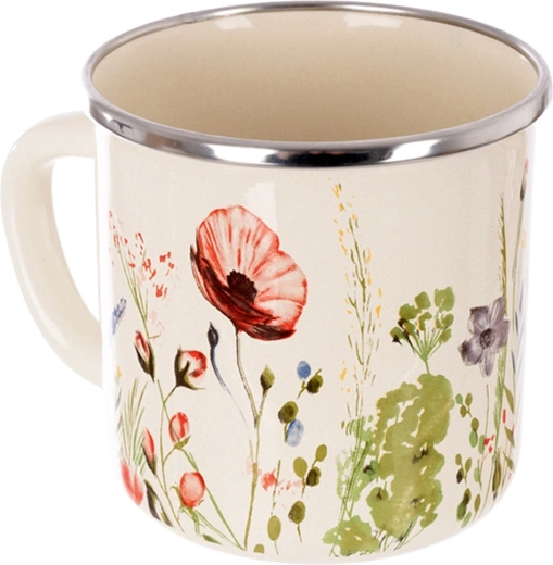 Durable enamel with stainless steel rim