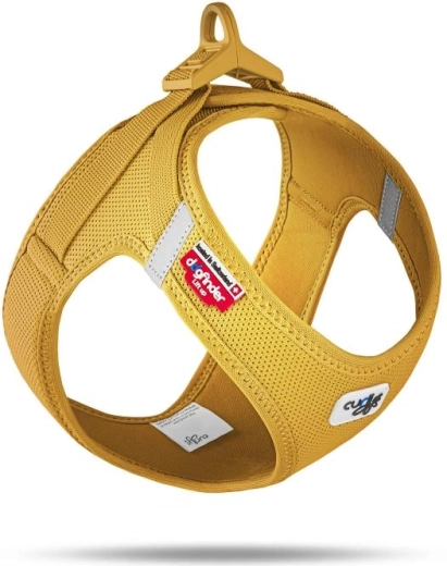 Curli šunų petnešos su sagtimi Air-Mesh mango L (8–13 kg)