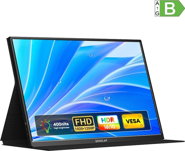 ZEUSLAP P16 16" WUXGA 120 Hz Portable Gaming Monitor
