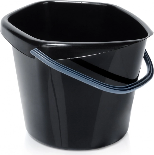 Plastic black bucket 5 l