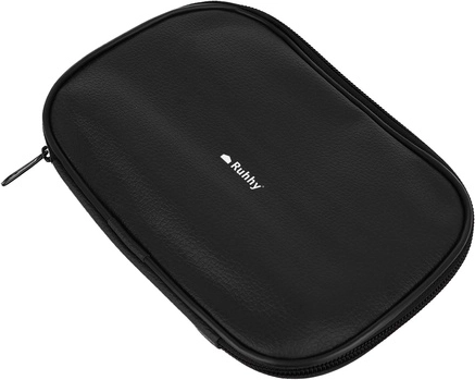 Zippered eco-leather case – ideal for travel