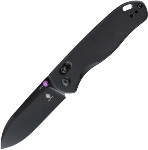 Kizer Drop Bear – juodas aliumininis kišeninis peilis (154CM, EDC)