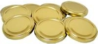 Auksinis dangtelis stiklainiams 66 mm WIECZKA