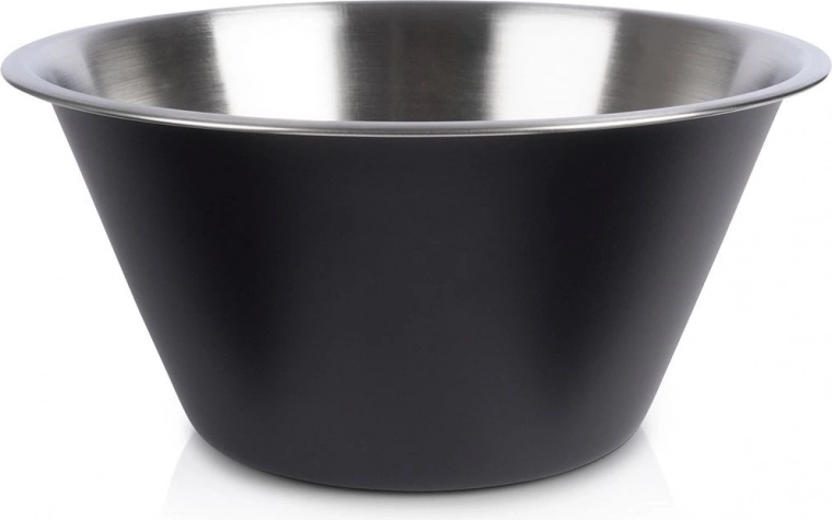 Stainless steel kitchen bowl black 22 cm, 2 l