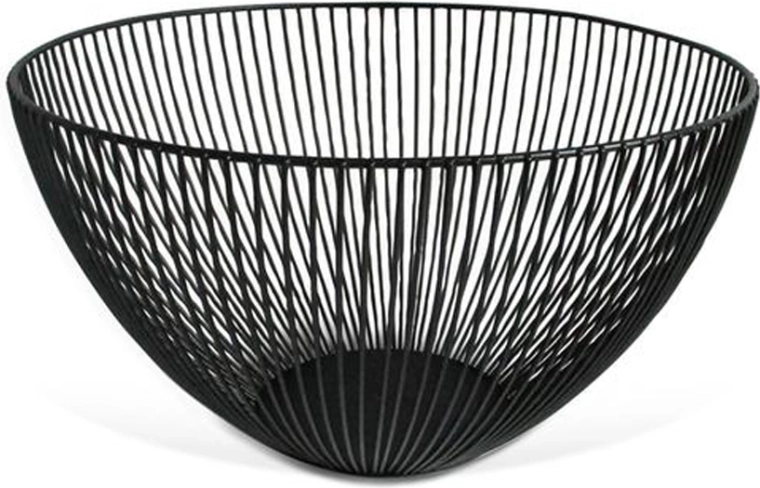 Vielinė vaisių dubuo Kitchisimo juodas 25 cm