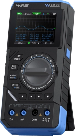 Fnirsi DST-210 handheld digital multimeter 3-in-1 with oscilloscope and signal generator