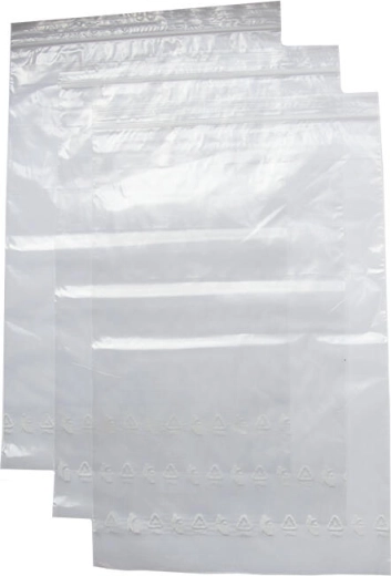 Greito uždarymo LDPE maišelis 20 × 30 cm, skaidrus (100 vnt.)