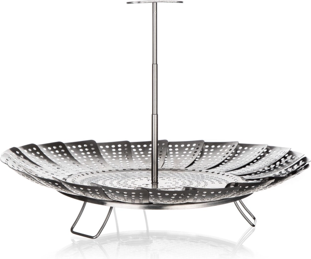 Folding stainless steel steaming basket 23 cm CULINARIA with handle