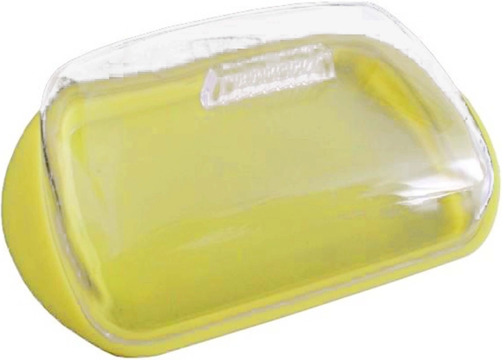 Plastic butter dish with lid