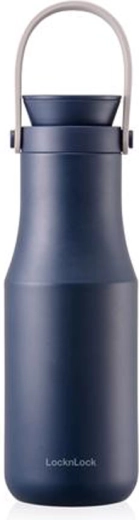 LOCKnLOCK Metro Stainless Steel Vacuum Flask with Handle 470 ml, Blue