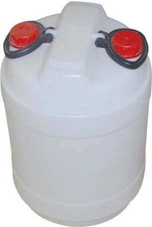 Plastikinė dviejų angų statinė 50 l, balta