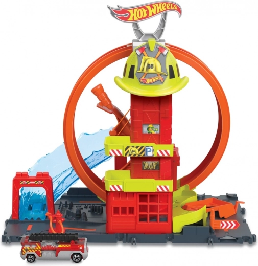 Hot Wheels City super gaisrinė stotis su kilpa