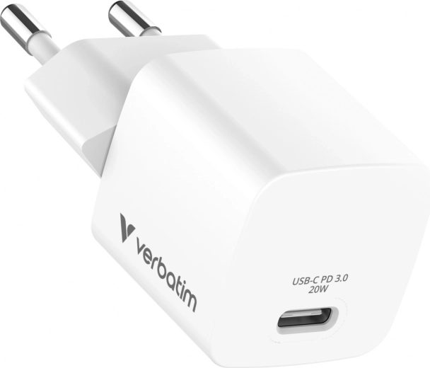 Verbatim mini GaN įkroviklis 20 W USB‑C PD 3.0