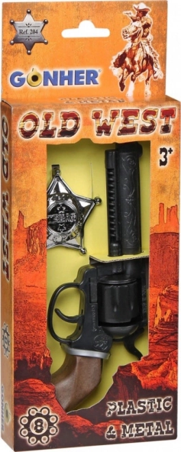 Cowboy Revolver with Sheriff Badge GONHER
