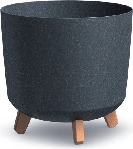 Planter Gracia Tubus Eco Wood anthracite 29.8 cm
