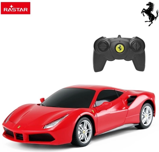 Rastar remote-controlled Ferrari 488 GTB 1:24 red