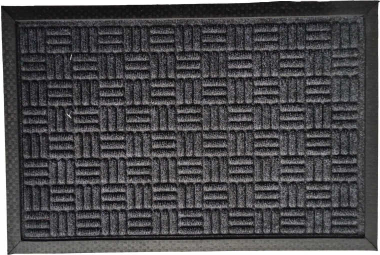 Mat made of rubber and polypropylene 40 × 60 cm, heathered, mixed colors