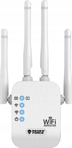 Dual-band Wi‑Fi signal booster Renew Force 1200 Mb/s with 4 antennas - 1 piece