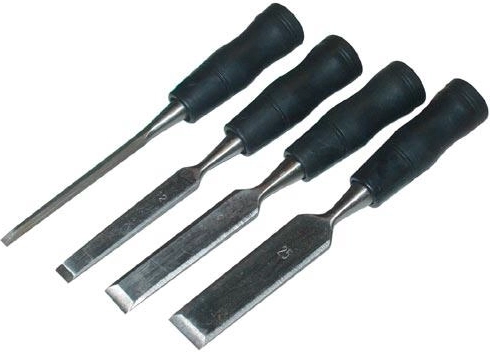 4-piece chisel set with ergonomic PH handle