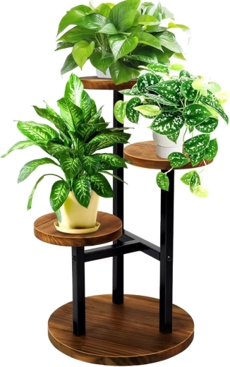 Renew Force trigubas apvalus loft stiliaus gėlių stovas, 54 cm