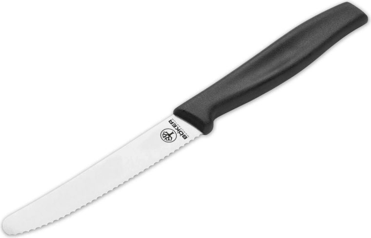 Böker Manufaktur Solingen virtuvinis sumuštinių peilis 10,5 cm, juodas