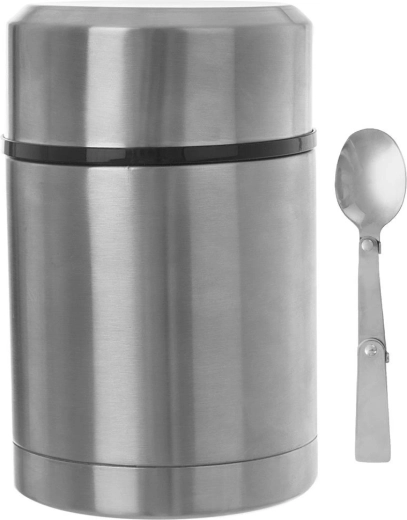Nerūdijančio plieno maisto termosas 650 ml su sulankstomu šaukštu ORION