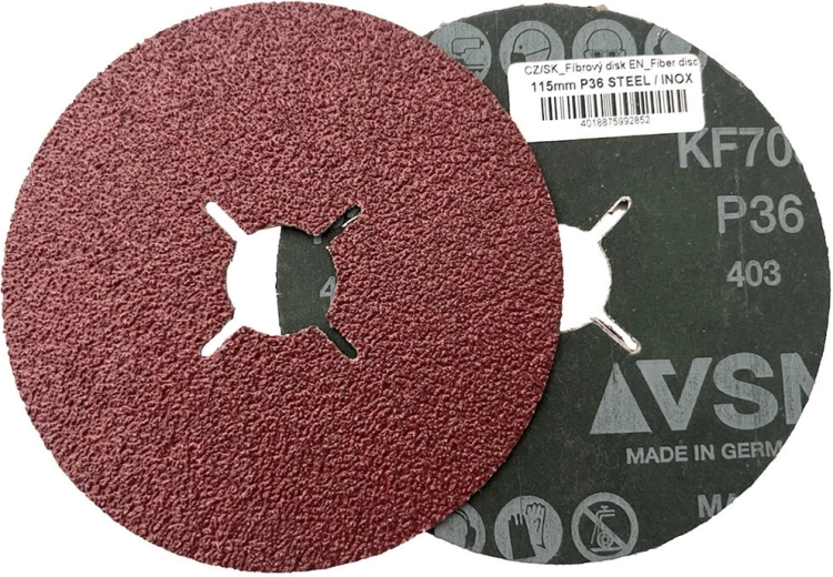 Fiber abrasive disc 115 mm, grit 120