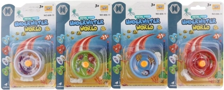 Metal yo-yo with an ocean world theme