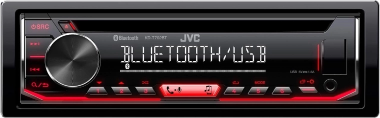 Automobilinis radijas su Bluetooth, JVC K2 technologija ir Streaming DJ