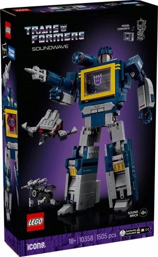 Lego Icons Transformers: Soundwave – collectible model for adults
