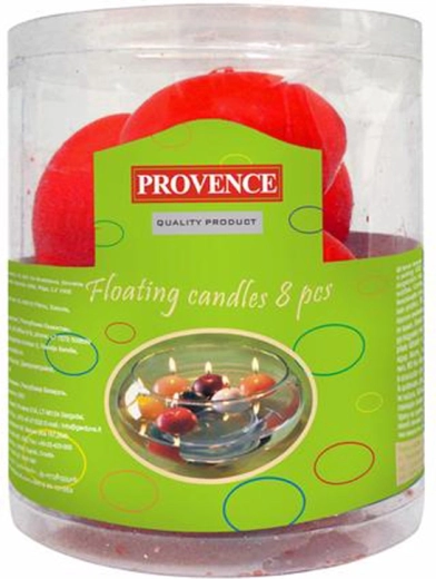 Floating candles red 8 pcs