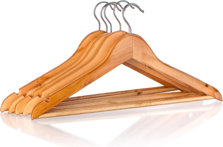 Wooden Hangers Set of 6