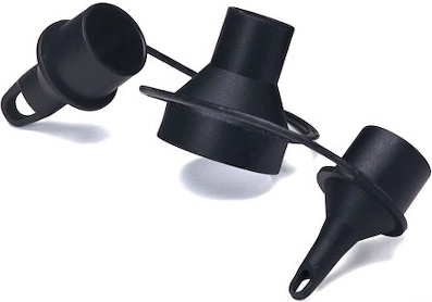 3 interchangeable nozzles for different valves