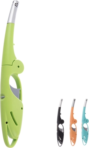 Gas lighter with long neck – assorted colors