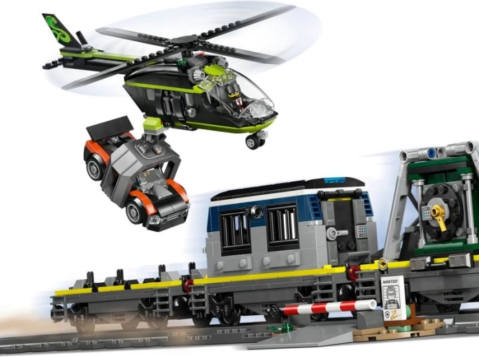 Helicopter with grabber for daring missions