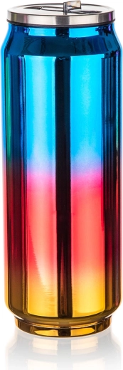 Termosinė skardinė 0,43 l vaivorykštinė mėlyna BE COOL