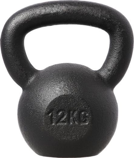 Ketašvaris iš ketaus HMS 12 kg, juodas