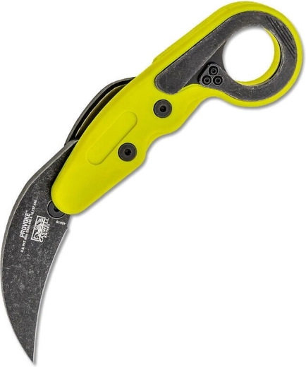 CRKT Provoke Zap kišeninis karambitas su kinematiniu atidarymu, žalias